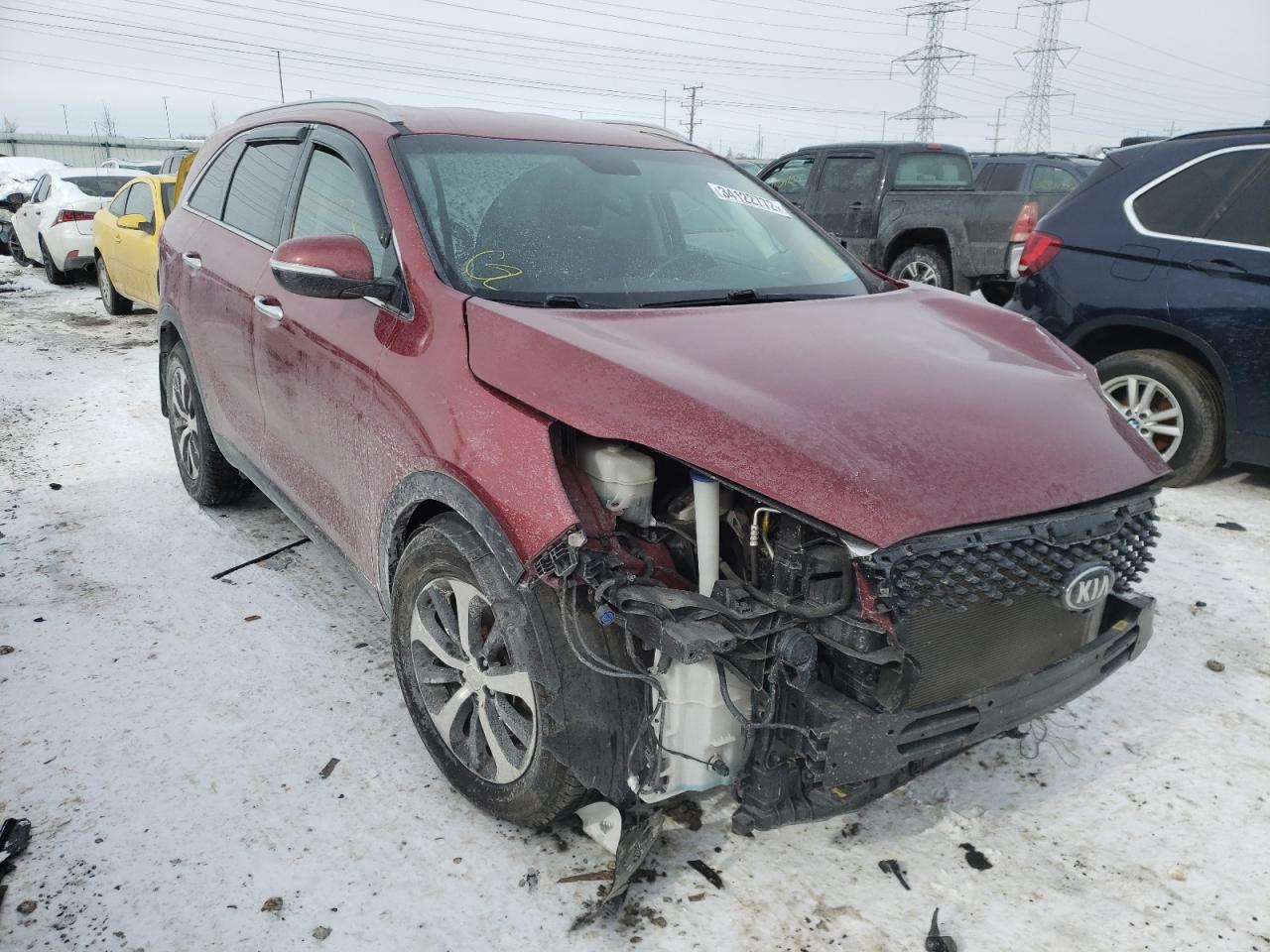 KIA SORENTO EX 2018 with VIN 5XYPH4A53JG383422 - Photo from auction