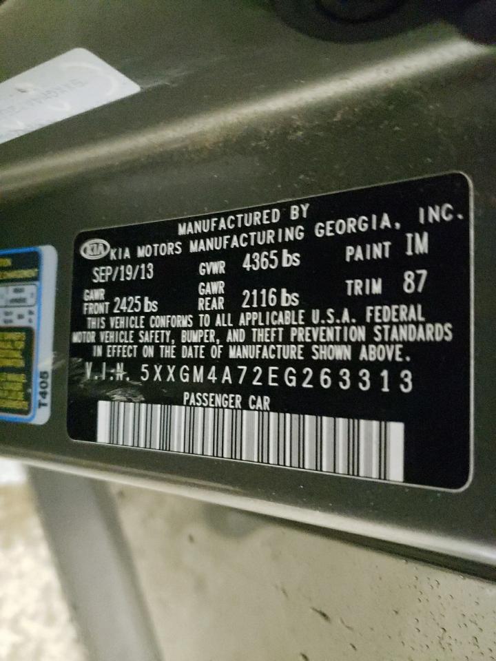 Photo 10 from auction – 2014 KIA OPTIMA LX with VIN 5XXGM4A72EG263313