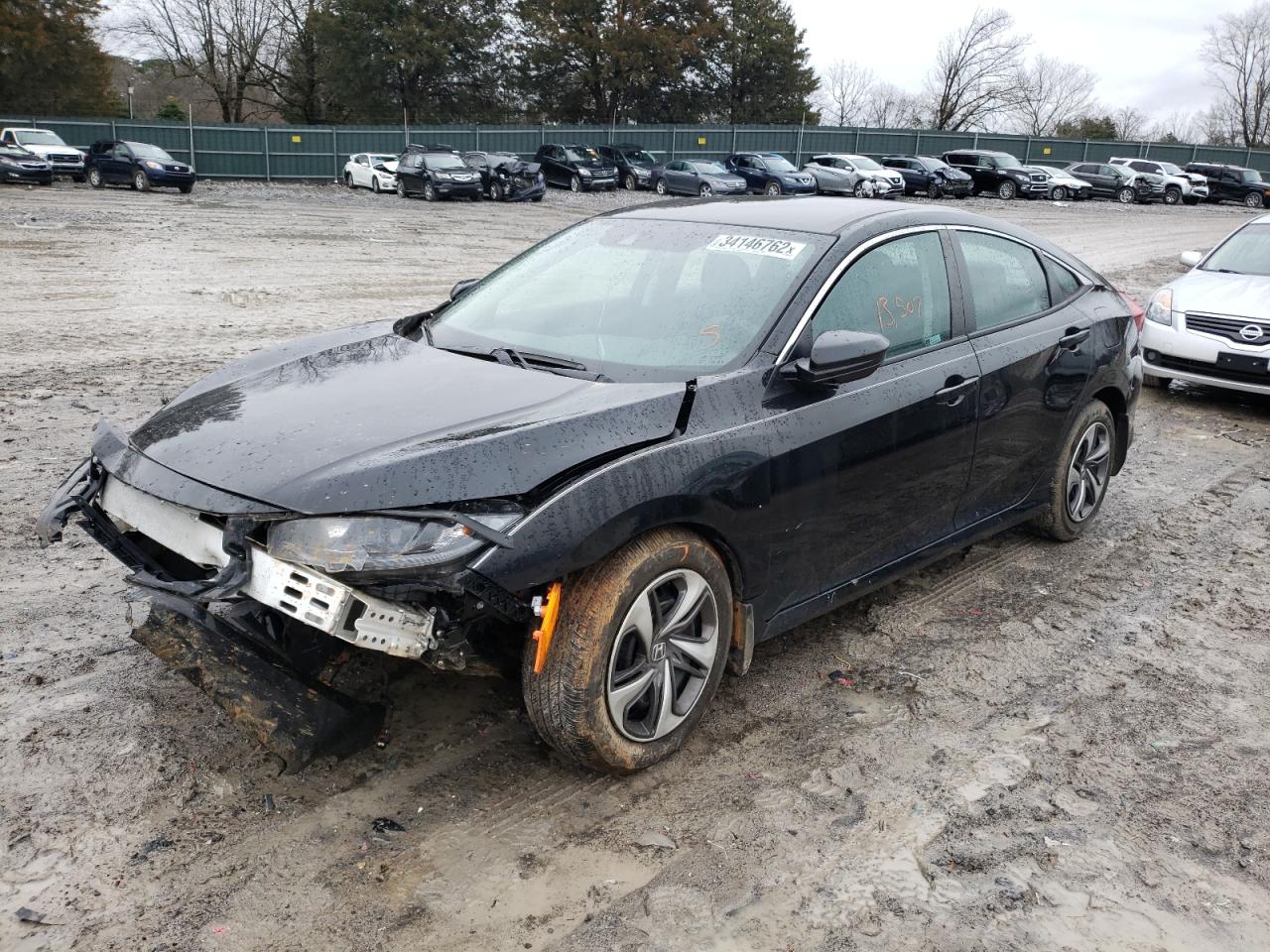 Photo 2 from auction – 2020 HONDA CIVIC LX with VIN 19XFC2F63LE012115