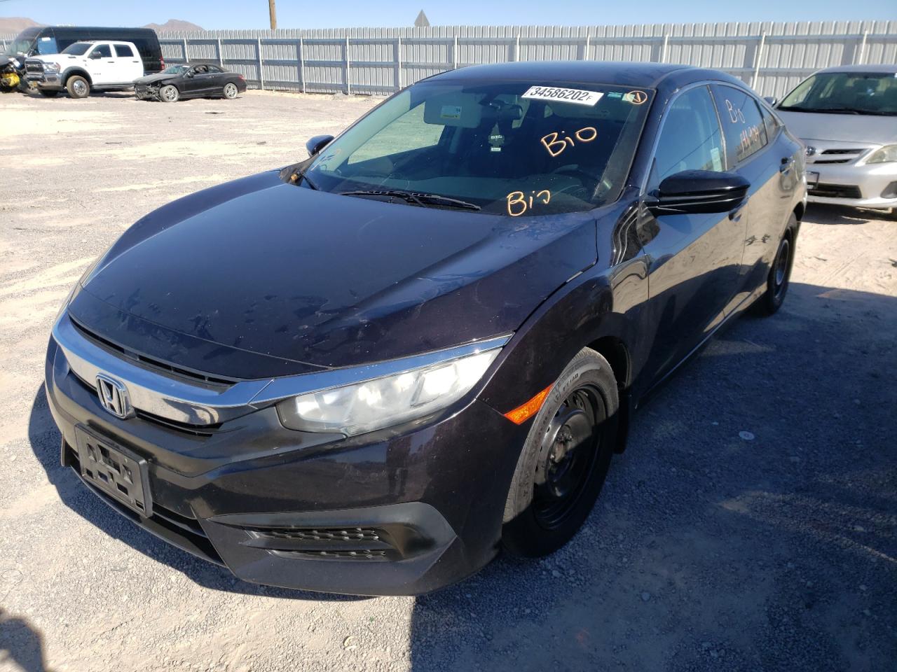 Photo 2 from auction – 2016 HONDA CIVIC LX with VIN 2HGFC2F57GH505377