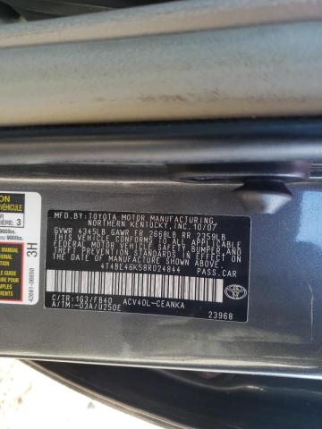 Photo 10 from auction – 2008 TOYOTA CAMRY CE with VIN 4T4BE46K58R024844