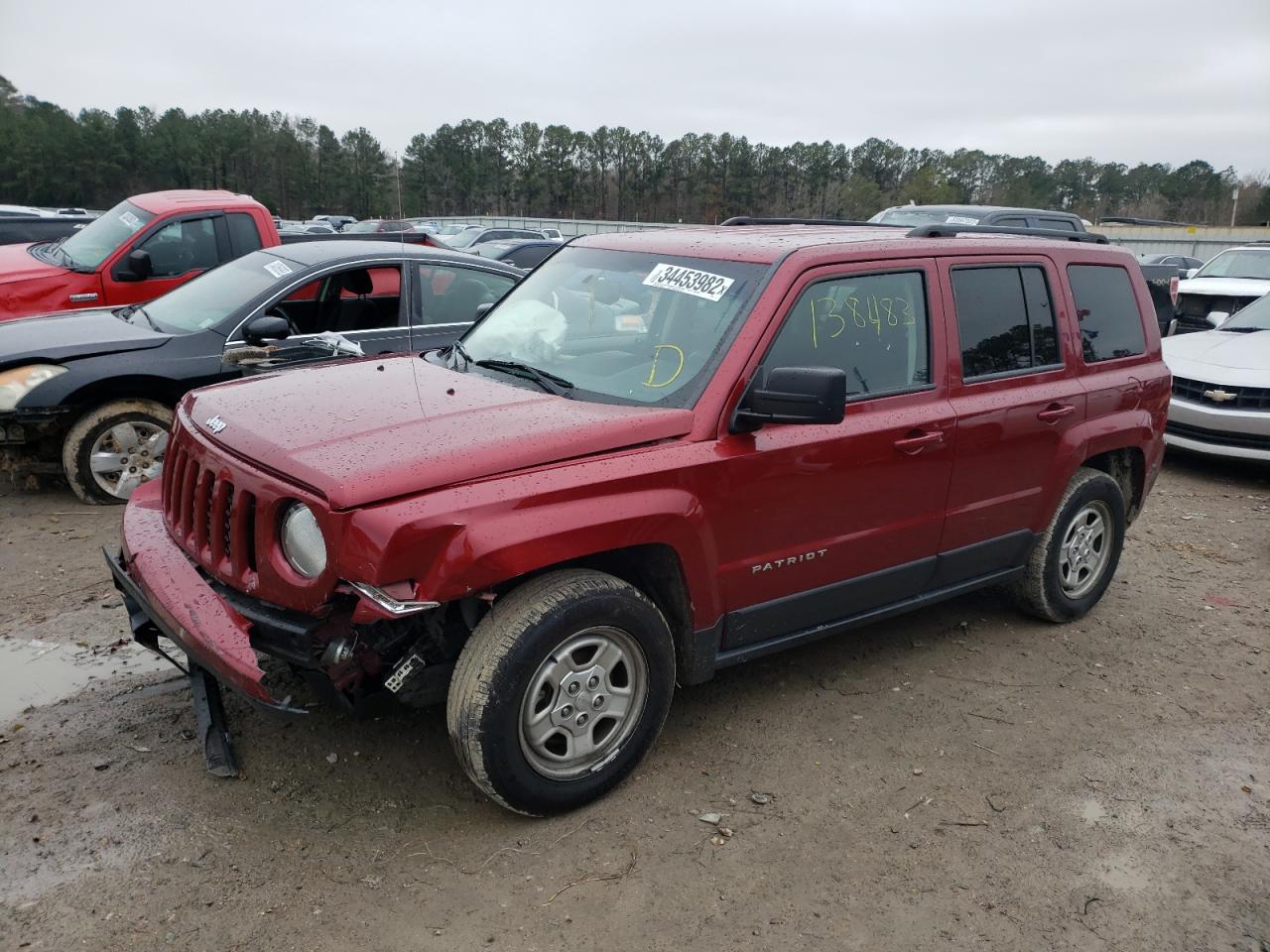 Photo 2 from auction – 2016 JEEP PATRIOT with VIN 1C4NJPBB9GD813107