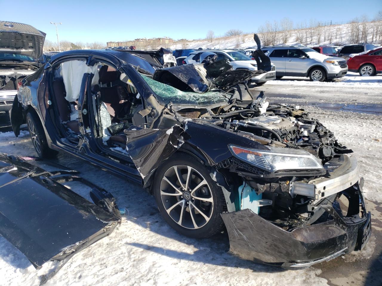 ACURA TLX TECH 2015 with VIN 19UUB3F59FA003340 - Photo from auction