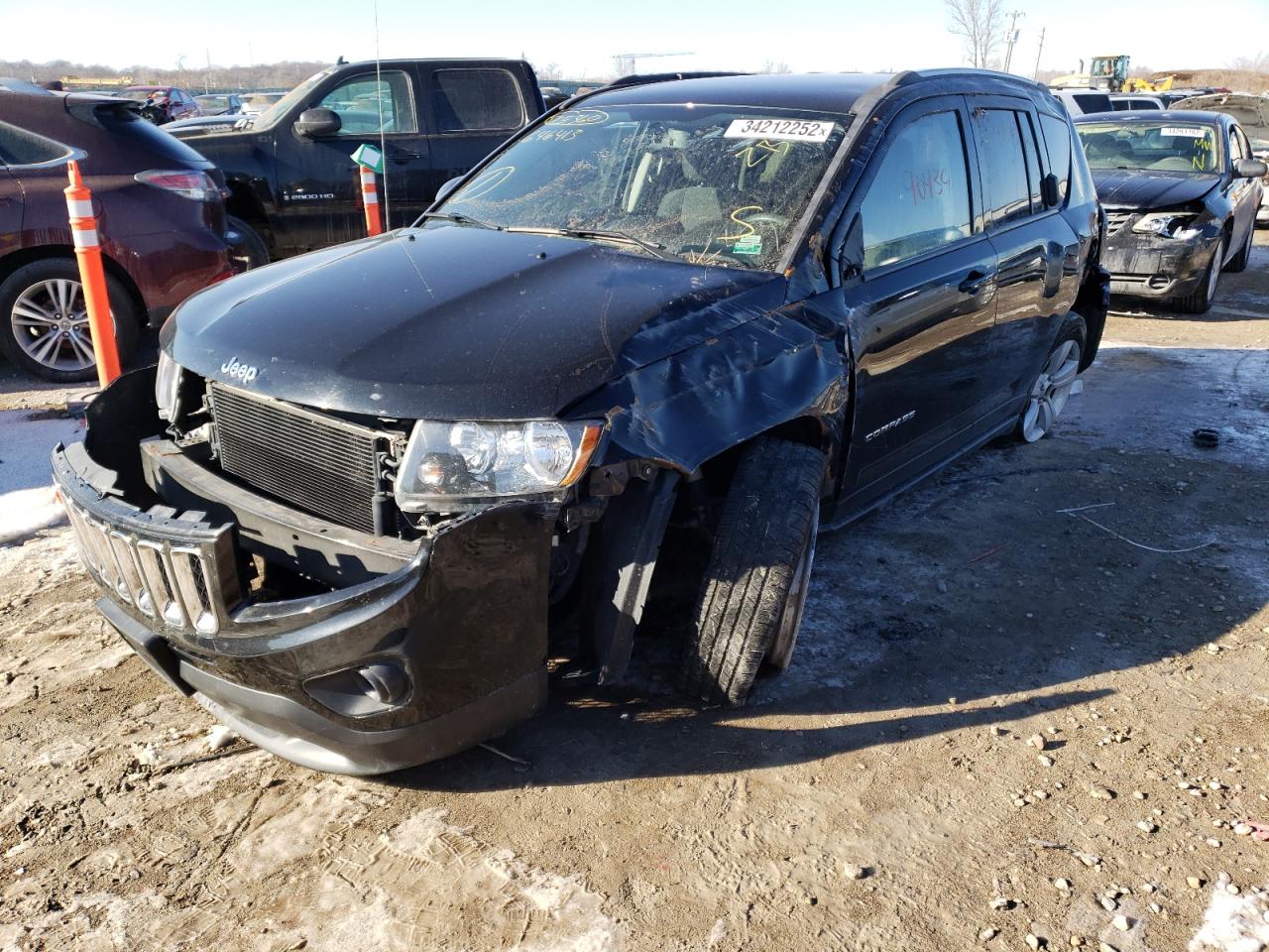 Photo 2 from auction – 2016 JEEP COMPASS SP with VIN 1C4NJDBB4GD646413
