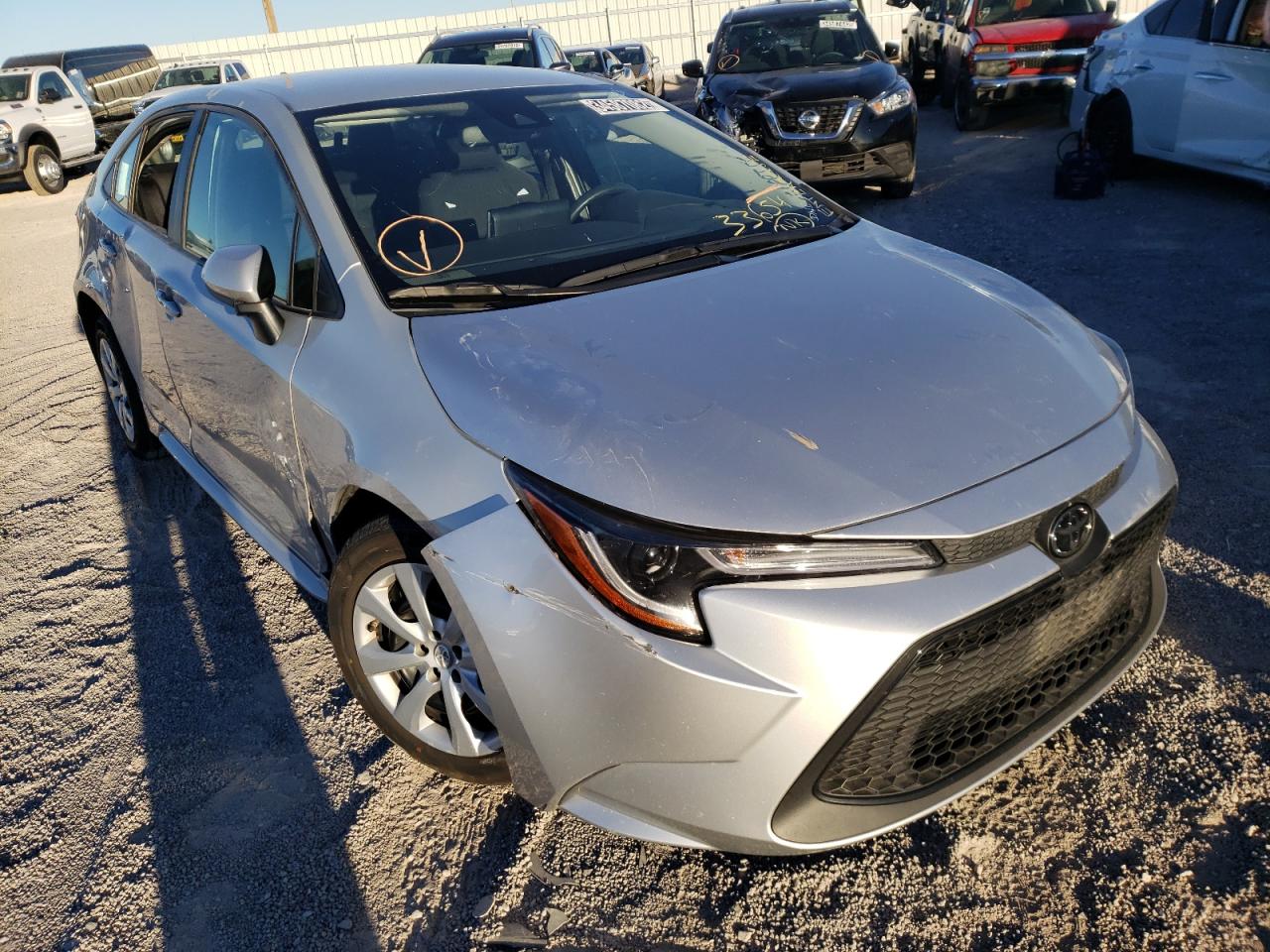 TOYOTA COROLLA LE 2020 with VIN 5YFEPRAE9LP105257 - Photo from auction