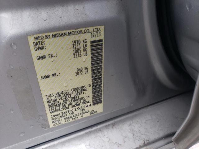 Photo 10 from auction – 2014 NISSAN ALTIMA 2.5 with VIN 1N4AL3AP3EC192244