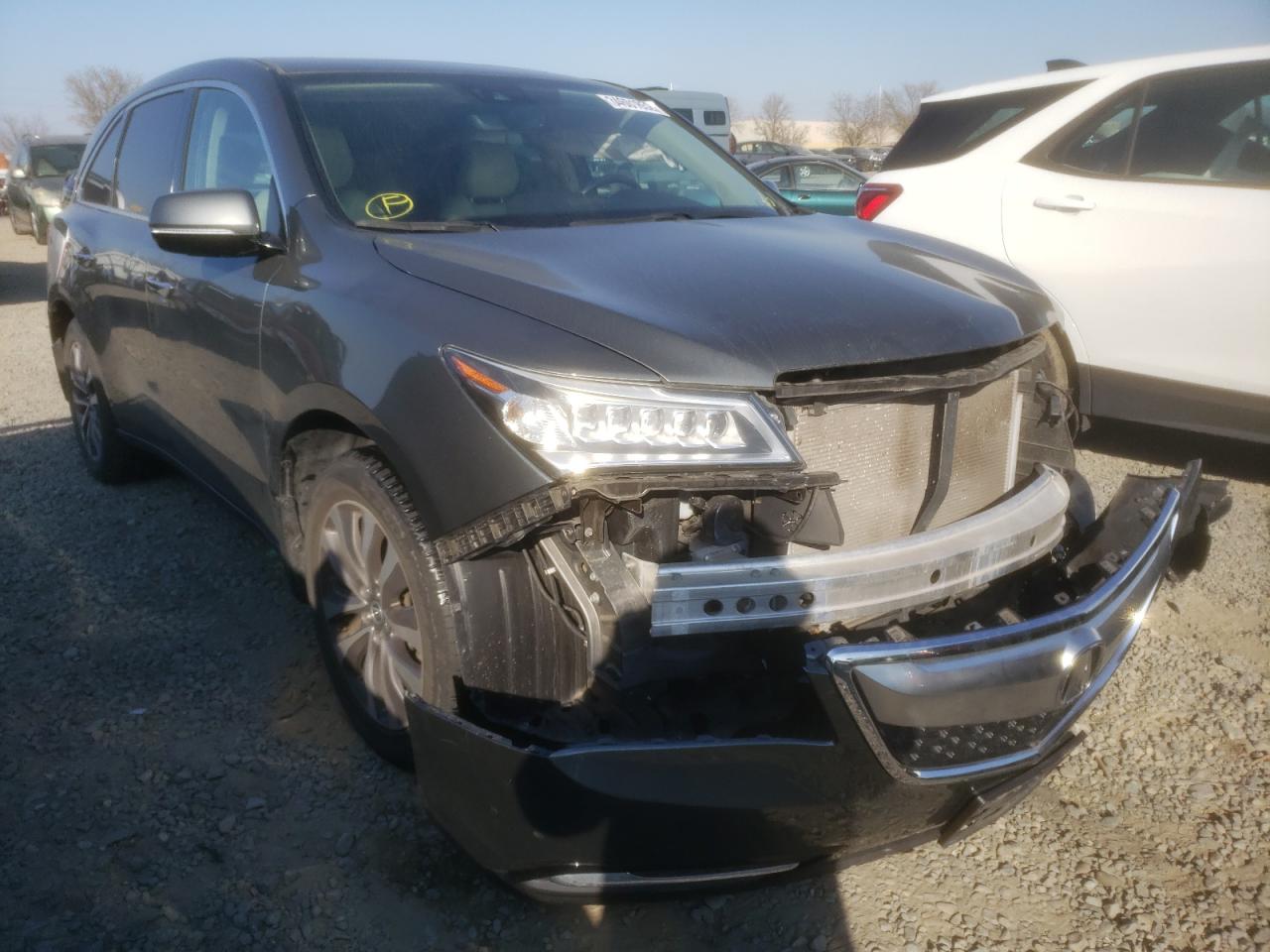 ACURA MDX TECHNO 2016 with VIN 5FRYD4H49GB035023 - Photo from auction