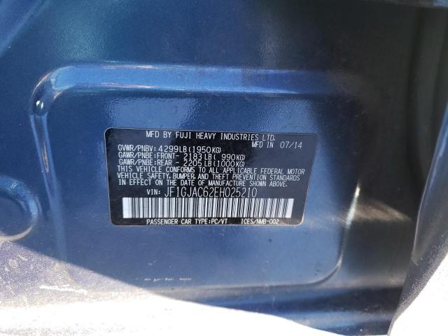 Photo 10 from auction – 2014 SUBARU IMPREZA PR with VIN JF1GJAC62EH025210