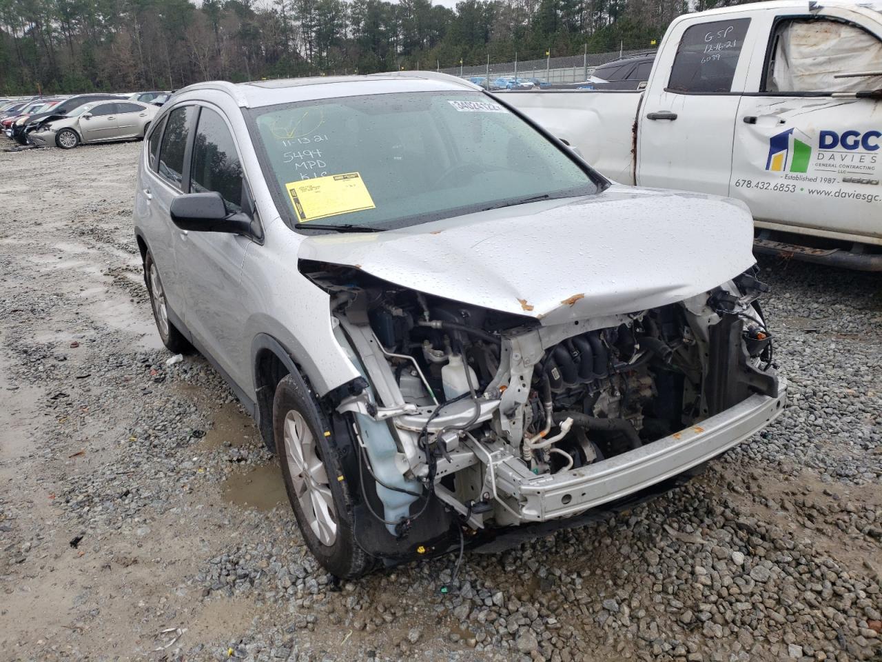 HONDA CR-V EXL 2014 with VIN 2HKRM3H71EH565494 - Photo from auction