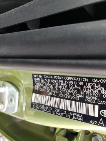 Photo 10 from auction – 2009 TOYOTA SCION XD with VIN JTKKU10439J049943