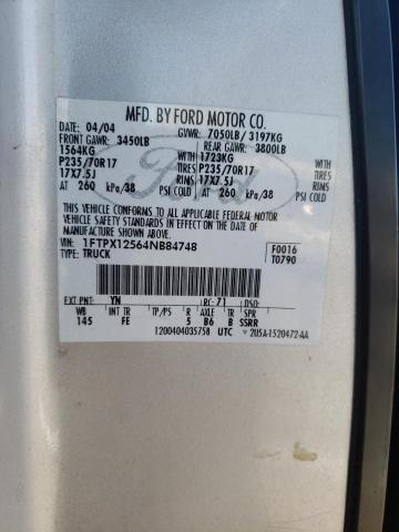 Photo 10 from auction – 2004 FORD F150 with VIN 1FTPX12564NB84748