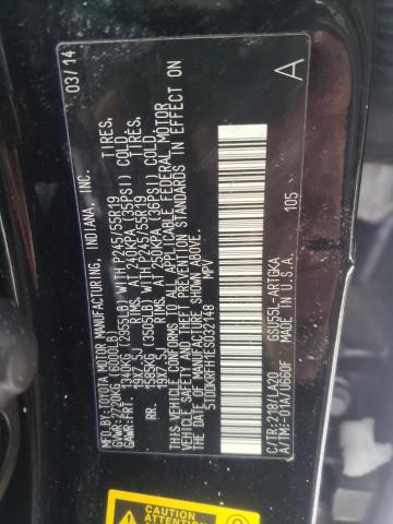 Photo 10 from auction – 2014 TOYOTA HIGHLANDER with VIN 5TDDKRFH1ES032148