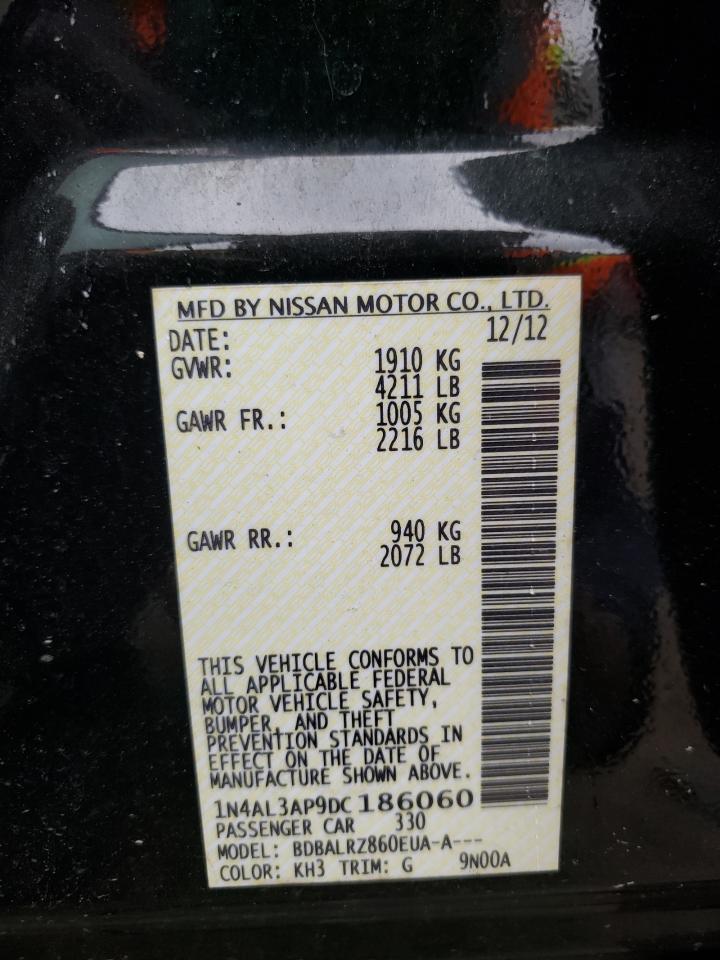 Photo 10 from auction – 2013 NISSAN ALTIMA 2.5 with VIN 1N4AL3AP9DC186060