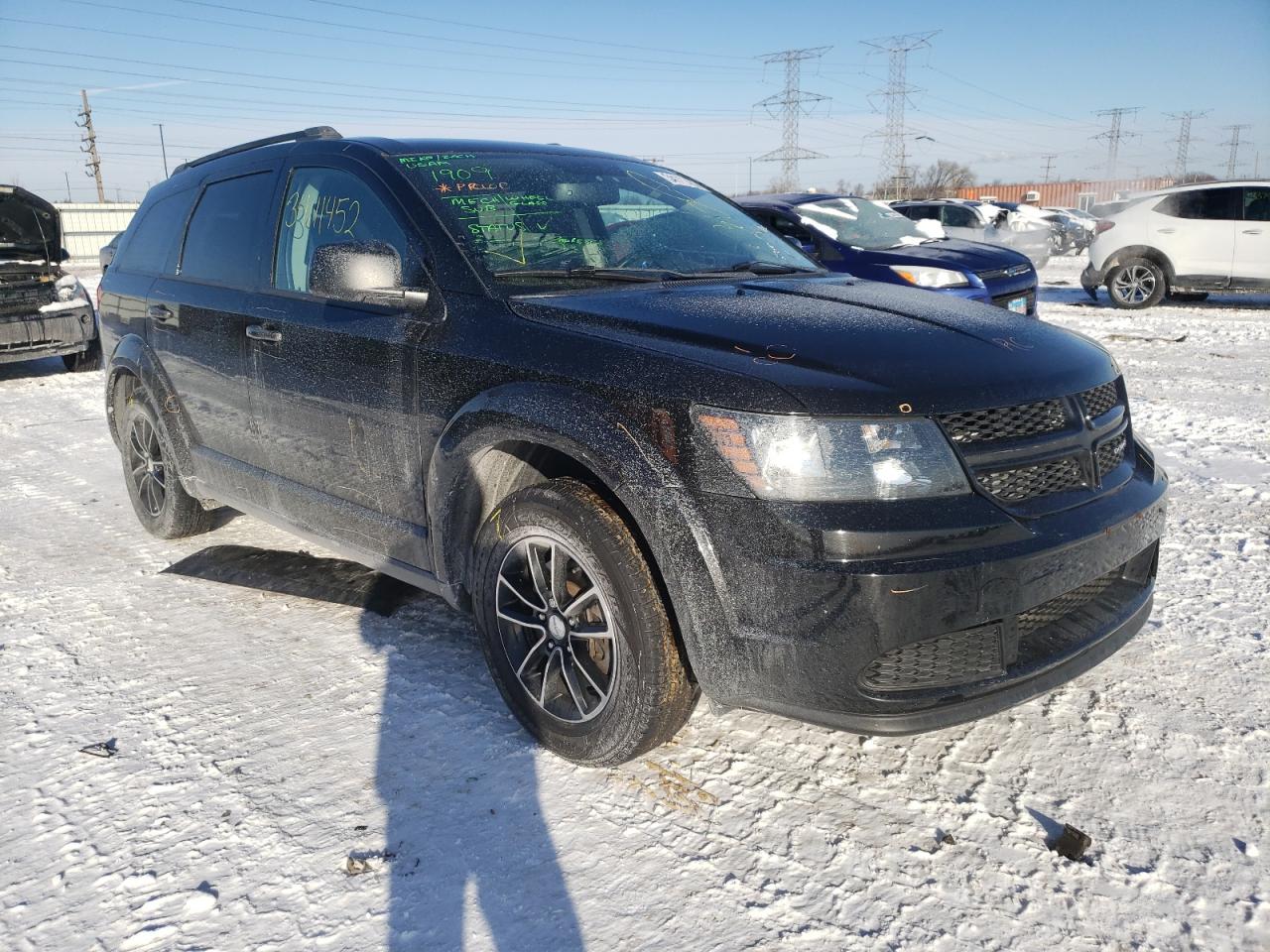 DODGE JOURNEY SE 2017 with VIN 3C4PDCAB7HT709656 - Photo from auction