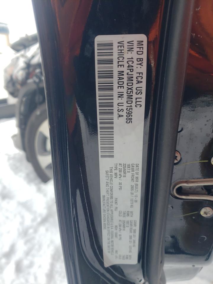 Photo 10 from auction – 2021 JEEP CHEROKEE L with VIN 1C4PJMDX5MD159685