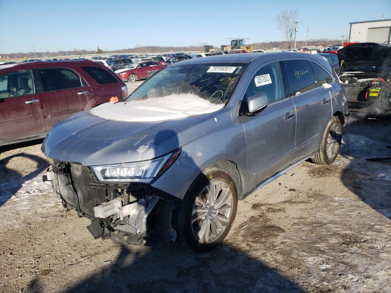 Photo 2 from auction – 2017 ACURA MDX TECHNO with VIN 5FRYD4H54HB011173
