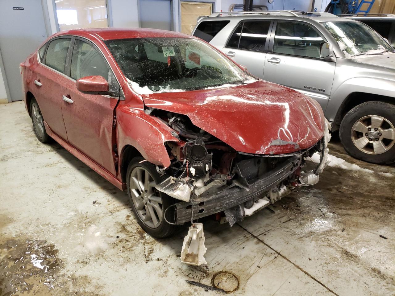 NISSAN SENTRA S 2013 with VIN 3N1AB7AP3DL721010 - Photo from auction