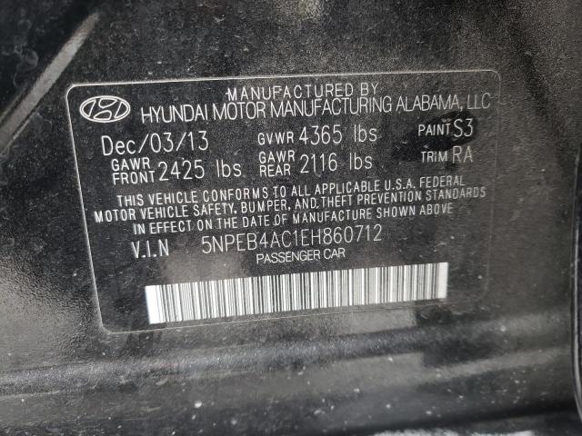 Photo 10 from auction – 2014 HYUNDAI SONATA GLS with VIN 5NPEB4AC1EH860712