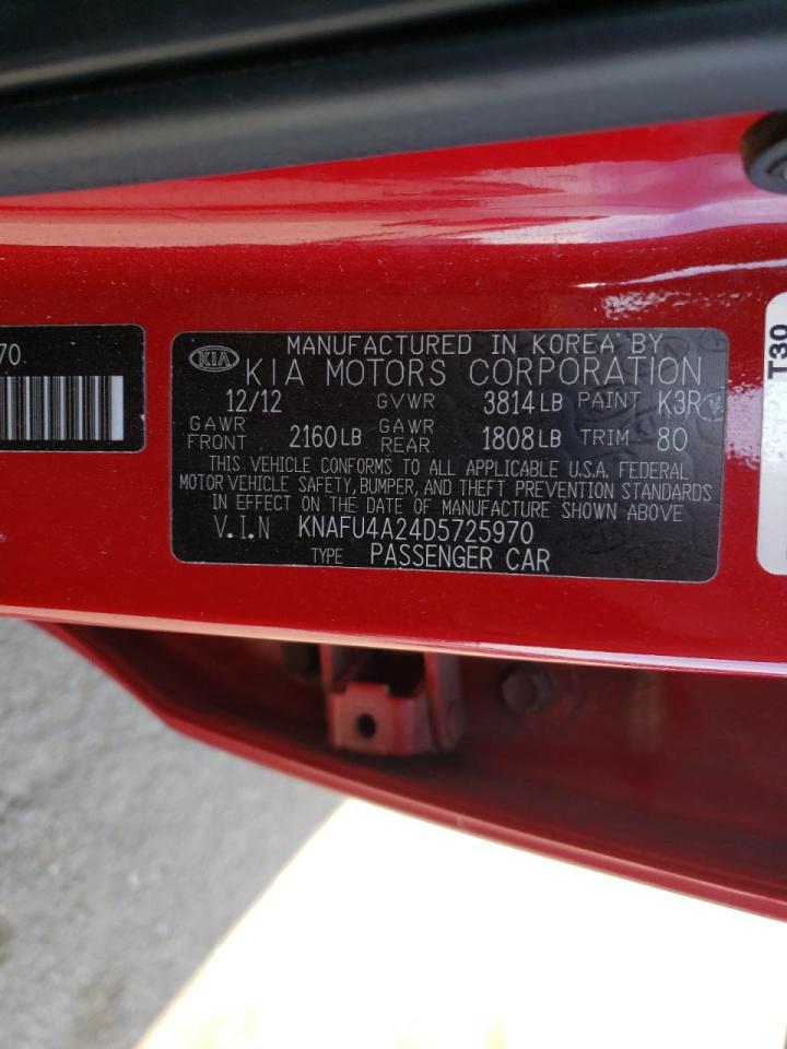 Photo 10 from auction – 2013 KIA FORTE EX with VIN KNAFU4A24D5725970