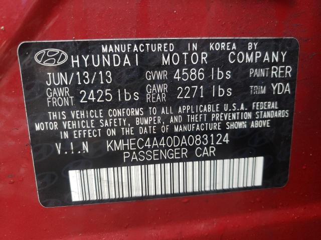 Photo 10 from auction – 2013 HYUNDAI SONATA HYB with VIN KMHEC4A40DA083124