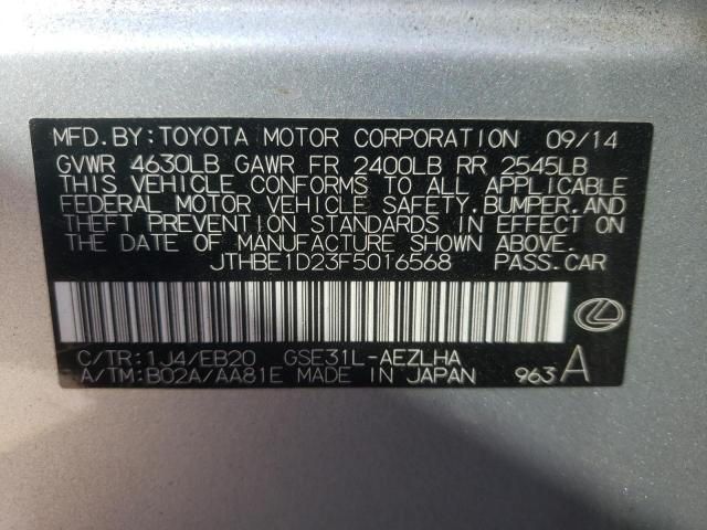 Photo 10 from auction – 2015 LEXUS IS 350 with VIN JTHBE1D23F5016568