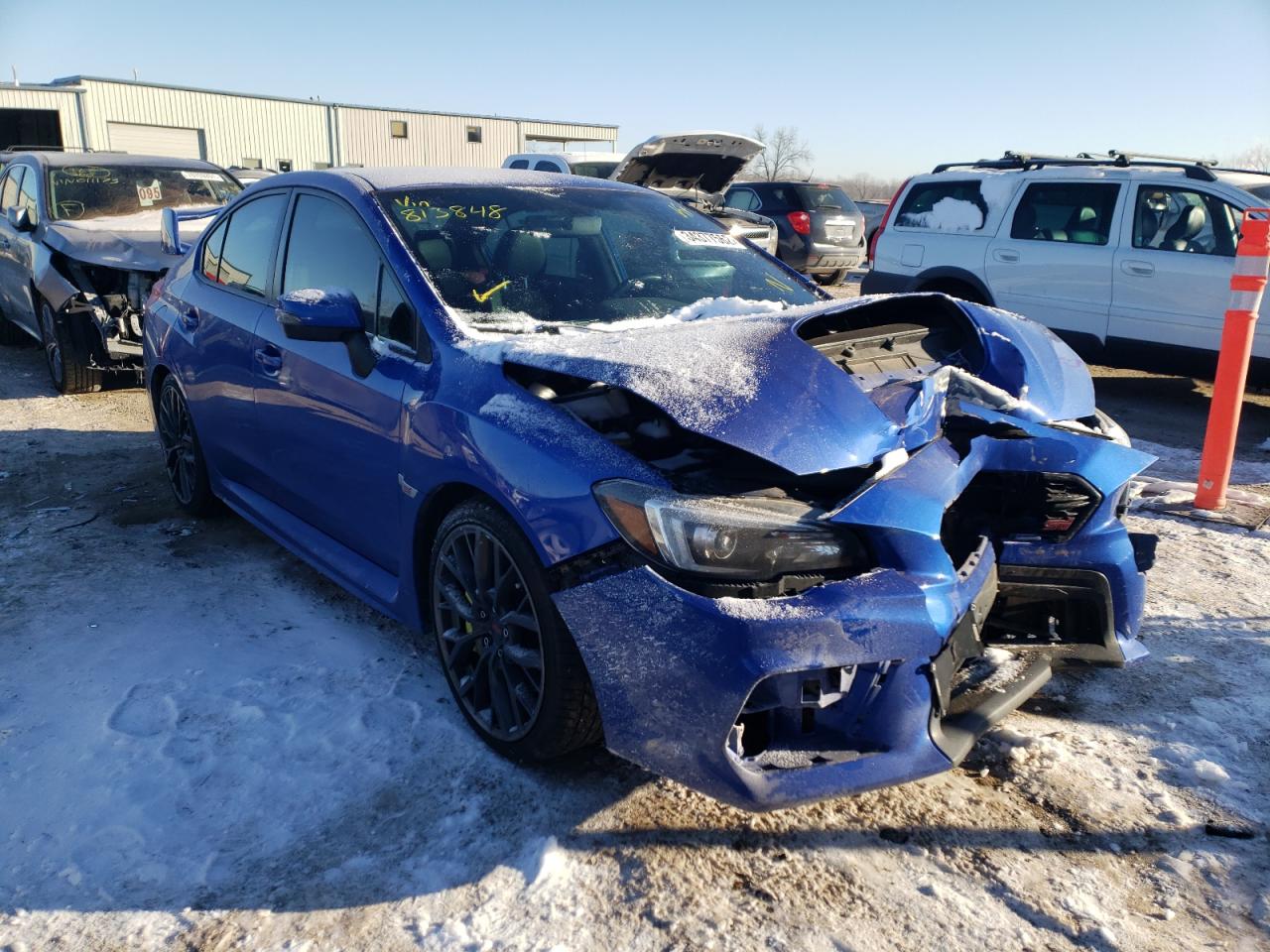 SUBARU WRX STI 2018 with VIN JF1VA2M63J9813848 - Photo from auction