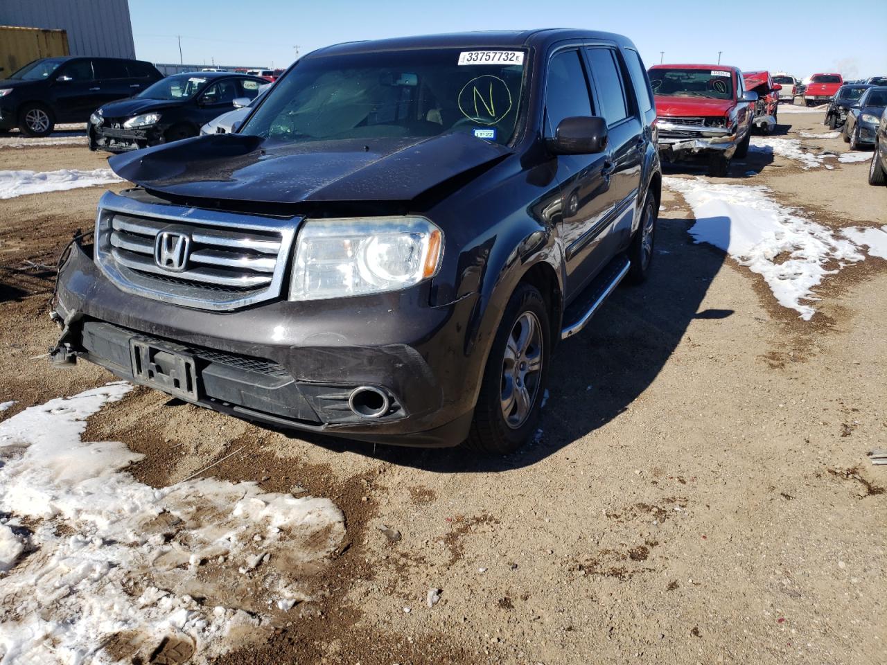 Photo 2 from auction – 2012 HONDA PILOT EXL with VIN 5FNYF3H56CB041192