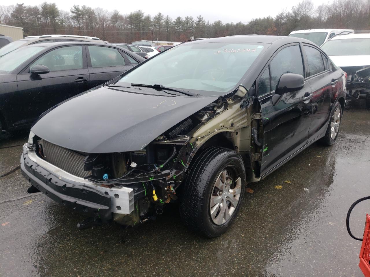 Photo 2 from auction – 2012 HONDA CIVIC LX with VIN 2HGFB2F54CH599280