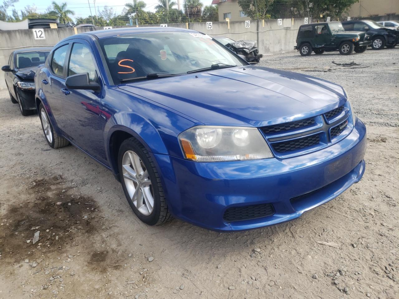 DODGE AVENGER SE 2014 with VIN 1C3CDZAB2EN188525 - Photo from auction