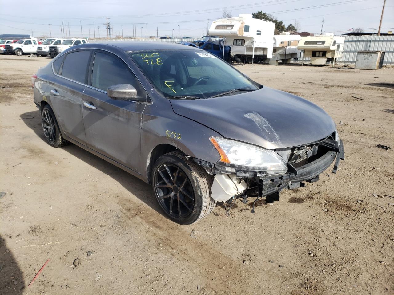 NISSAN SENTRA S 2015 with VIN 3N1AB7AP7FL628980 - Photo from auction