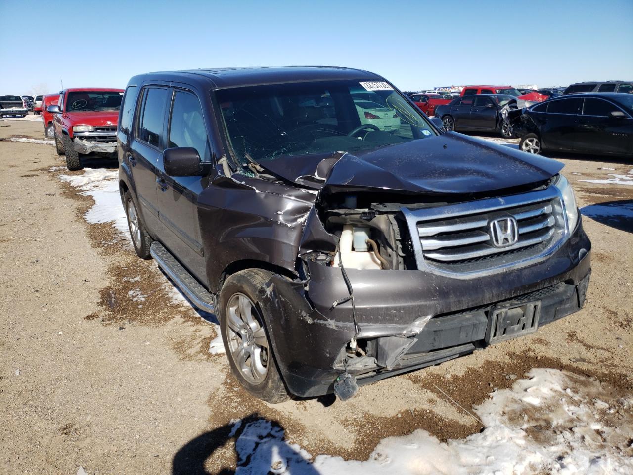HONDA PILOT EXL 2012 with VIN 5FNYF3H56CB041192 - Photo from auction