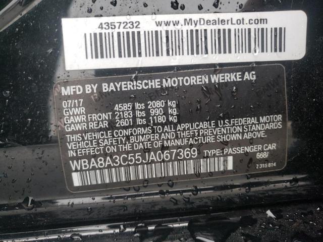 Photo 10 from auction – 2018 BMW 320 XI with VIN WBA8A3C55JA067369
