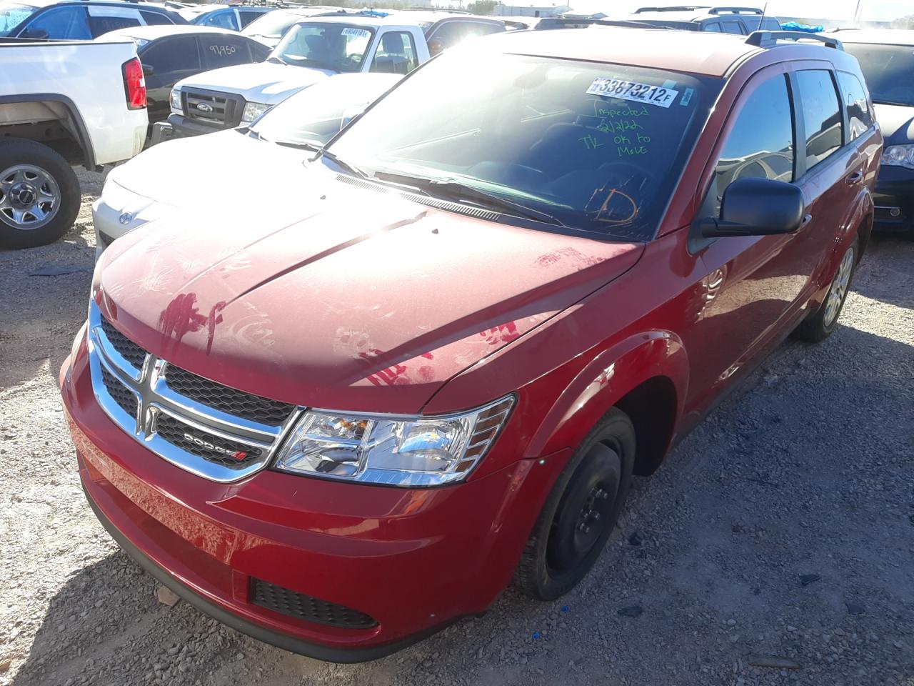 Photo 2 from auction – 2020 DODGE JOURNEY SE with VIN 3C4PDCAB2LT237195
