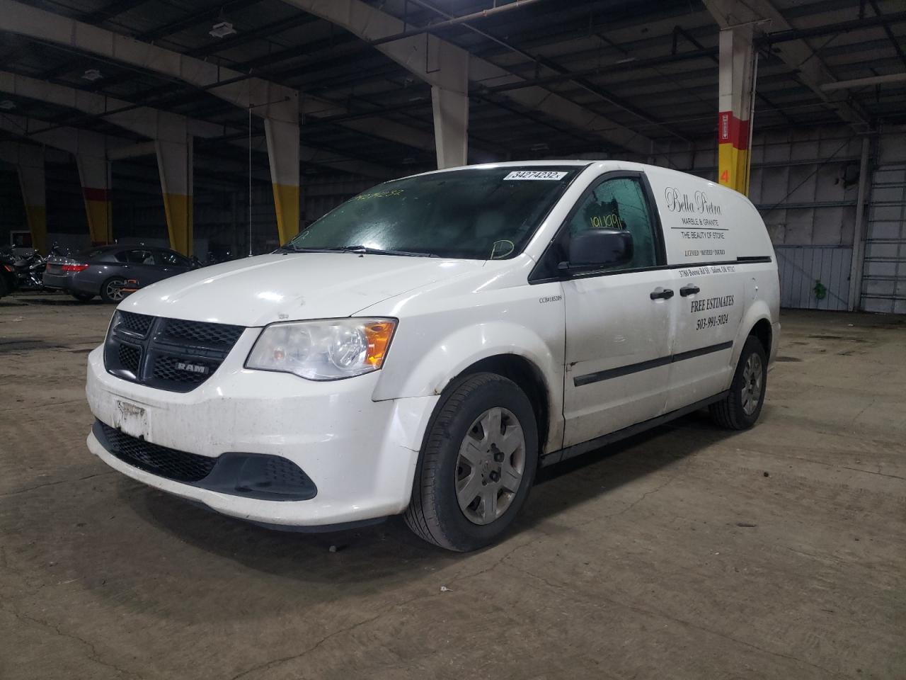 Photo 2 from auction – 2013 RAM TRADESMAN with VIN 2C4JRGAG6DR727654