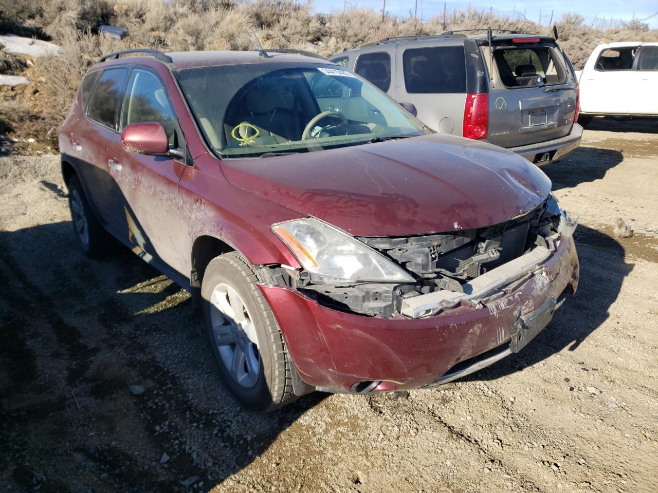 Photo 1 from auction – 2007 NISSAN MURANO SL with VIN JN8AZ08W77W665296