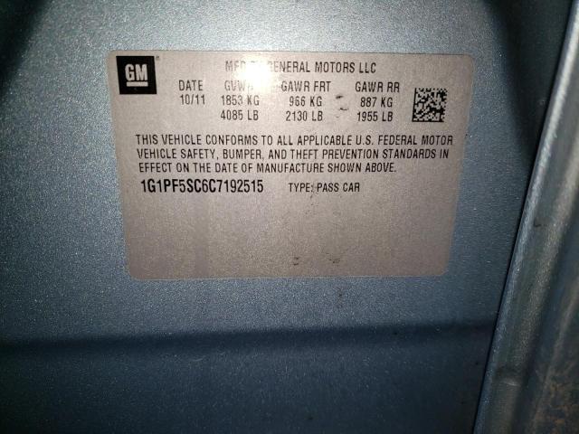 Photo 10 from auction – 2012 CHEVROLET CRUZE LT with VIN 1G1PF5SC6C7192515