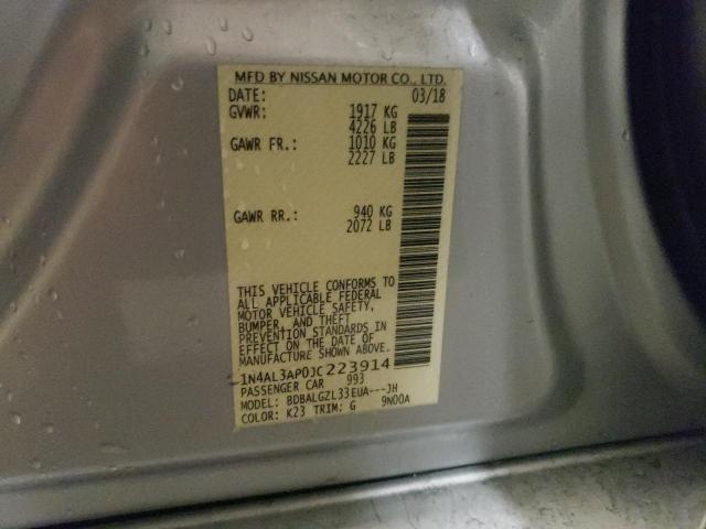 Photo 10 from auction – 2018 NISSAN ALTIMA 2.5 with VIN 1N4AL3AP0JC223914
