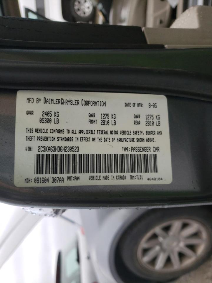 Photo 10 from auction – 2006 CHRYSLER 300C with VIN 2C3KA63H36H230523