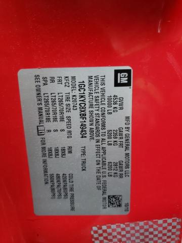 Photo 10 from auction – 2011 CHEVROLET SILVERADO with VIN 1GC1KYC8XBF149434
