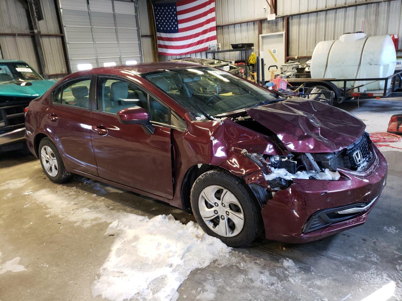 HONDA CIVIC LX 2015 with VIN 19XFB2F54FE027446 - Photo from auction