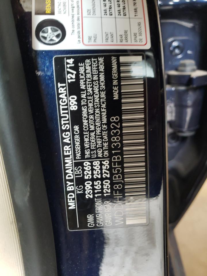 Photo 10 from auction – 2015 MERCEDES-BENZ E 350 4MAT with VIN WDDHF8JB5FB138328