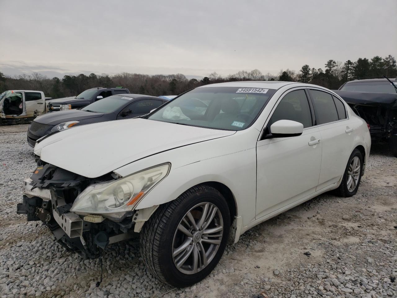 Photo 2 from auction – 2012 INFINITI G25 BASE with VIN JN1DV6AP0CM810326