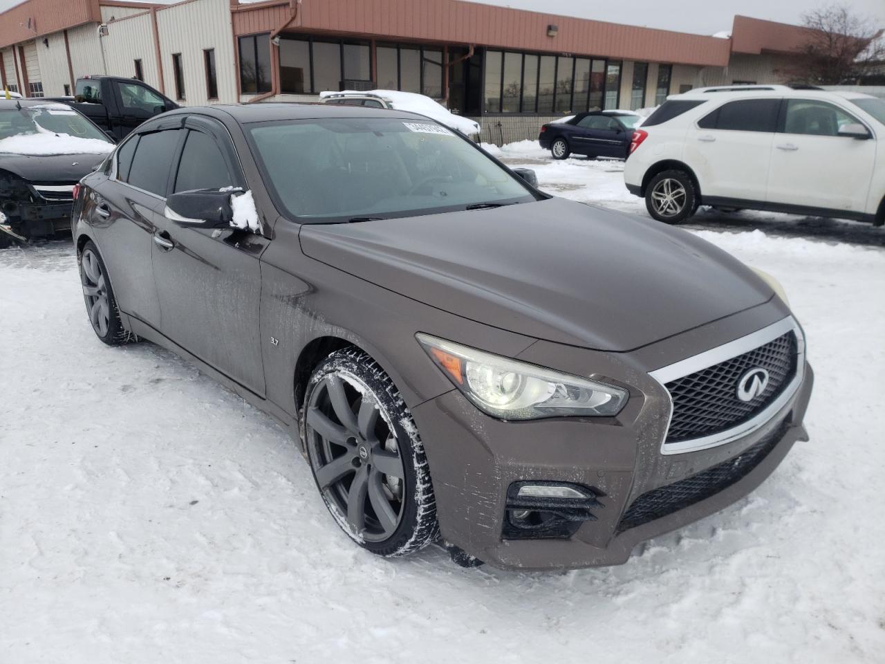 INFINITI Q50 BASE 2014 with VIN JN1BV7AR3EM691107 - Photo from auction