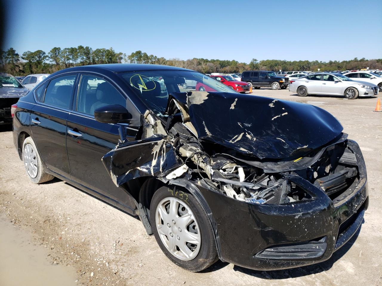 NISSAN SENTRA S 2015 with VIN 3N1AB7AP6FL668158 - Photo from auction