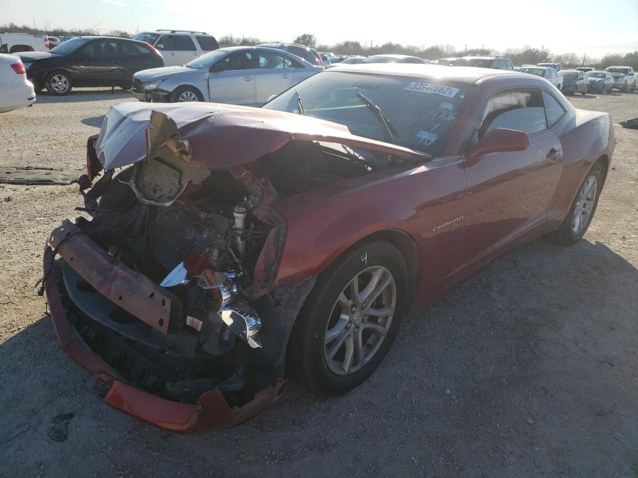 Photo 2 from auction – 2014 CHEVROLET CAMARO LT with VIN 2G1FB1E38E9243252