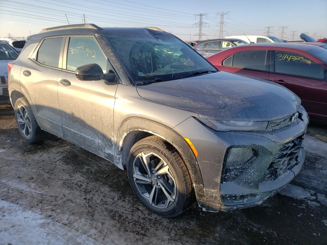 CHEVROLET TRAILBLAZE 2021 with VIN KL79MTSL1MB168788 - Photo from auction