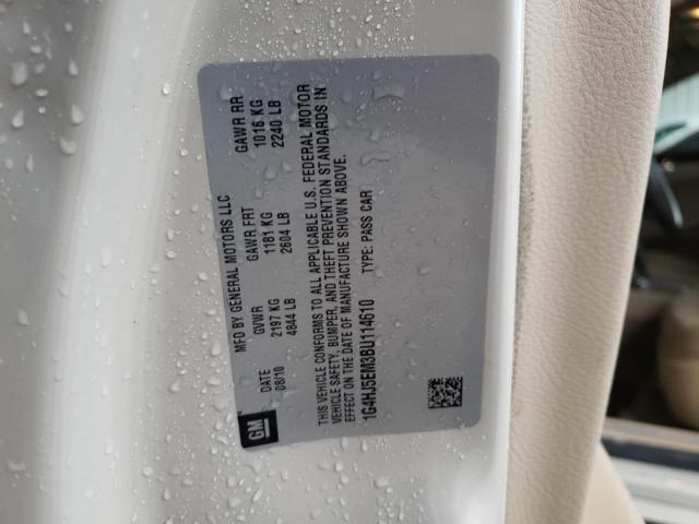 Photo 10 from auction – 2011 BUICK LUCERNE CX with VIN 1G4HJ5EM3BU114610