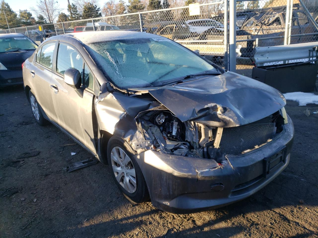 HONDA CIVIC LX 2012 with VIN 2HGFB2F58CH599685 - Photo from auction