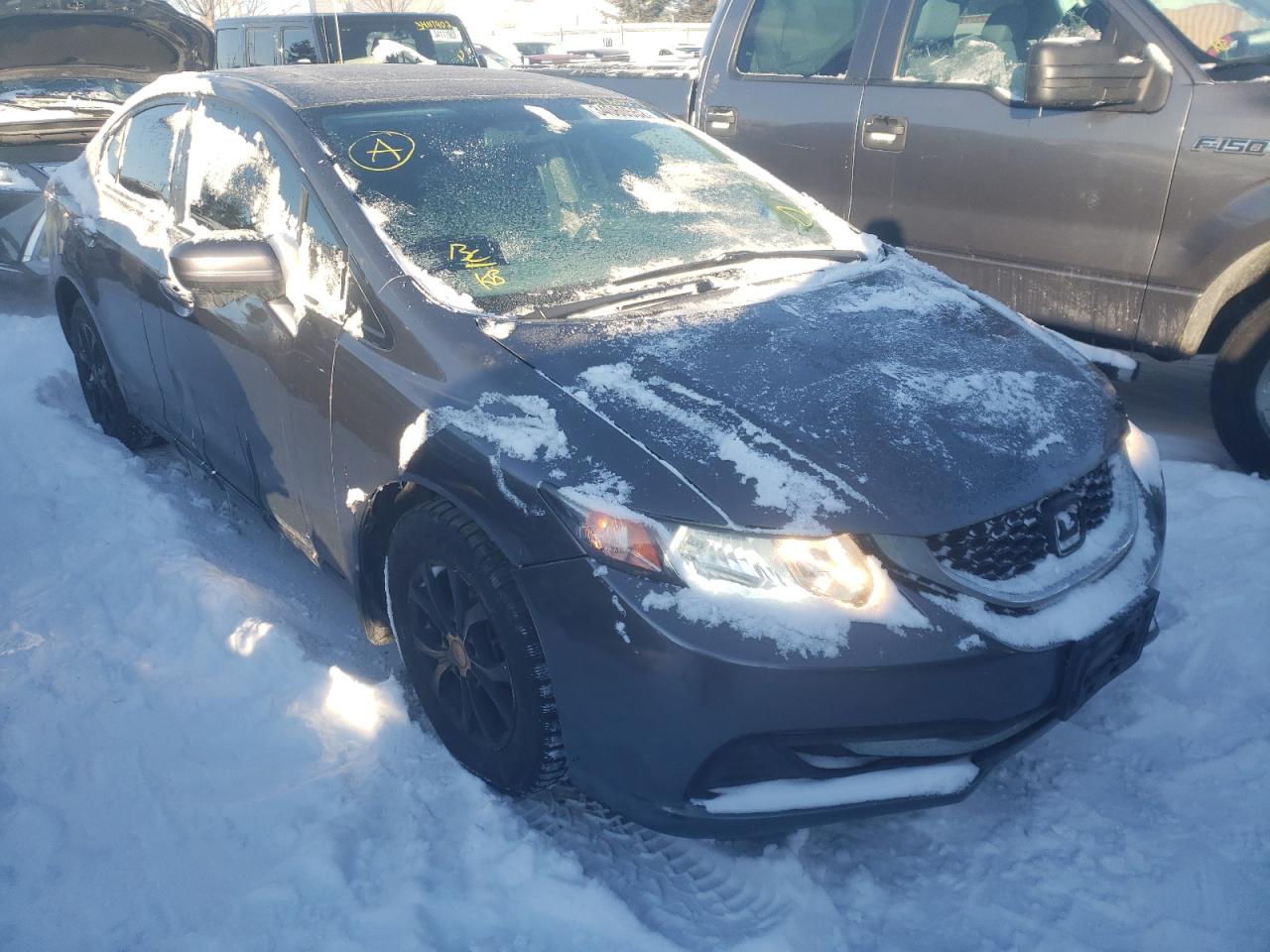 Photo 1 from auction – 2014 HONDA CIVIC LX with VIN 2HGFB2F54EH002387