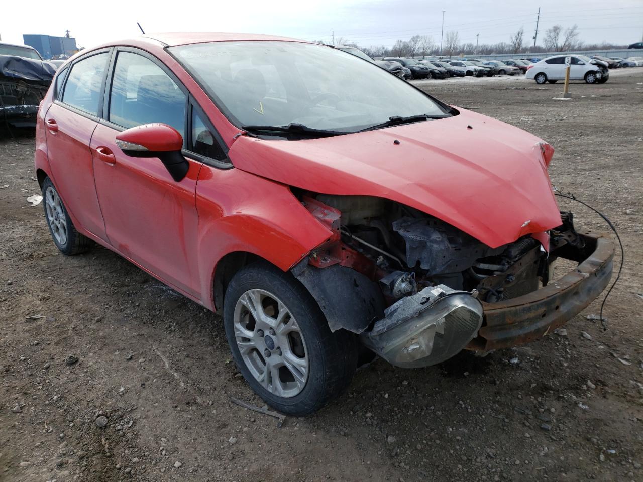 FORD FIESTA SE 2014 with VIN 3FADP4EJ6EM121602 - Photo from auction